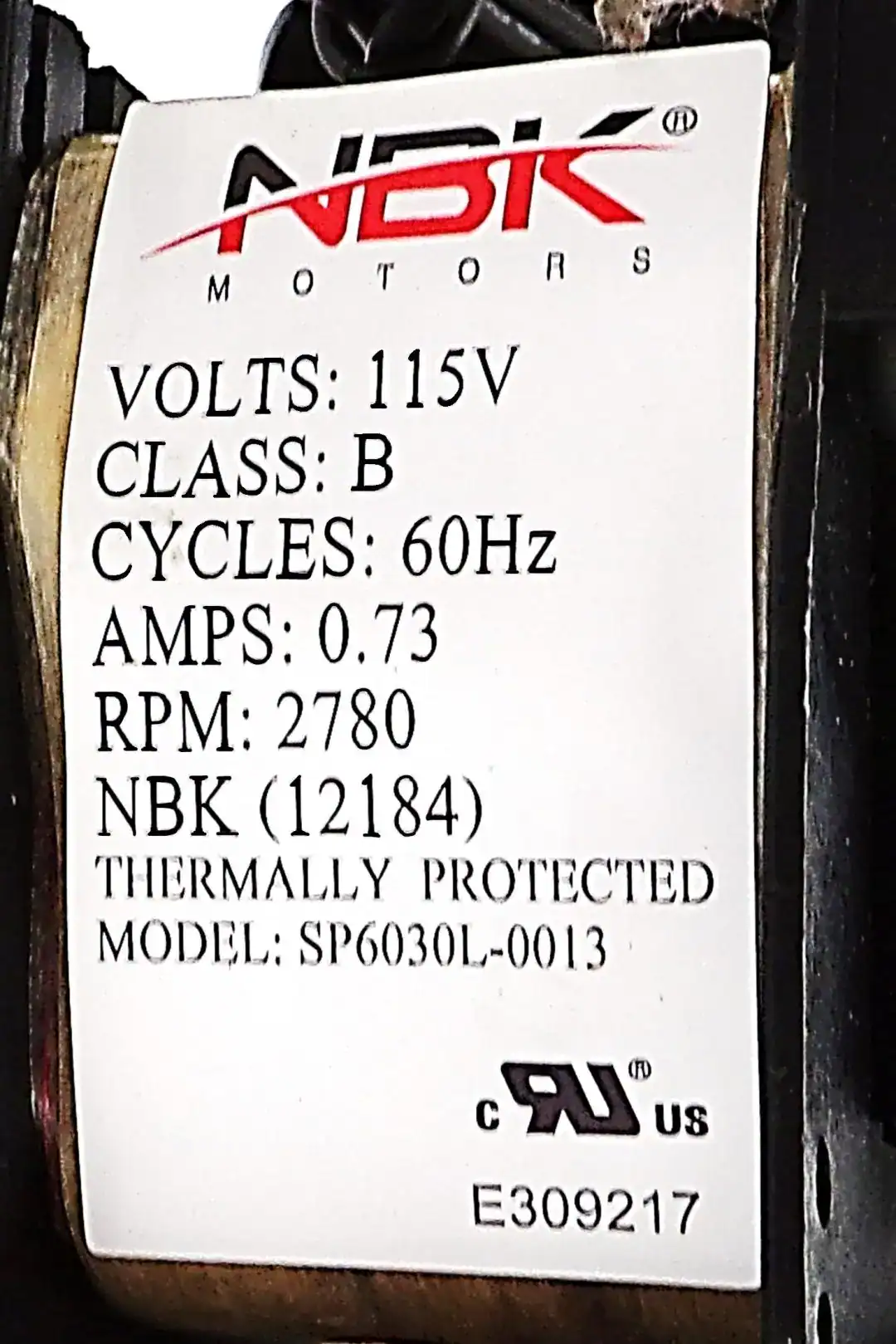 NBK-12184 - STOVE BLOWER 115V, 60HZ, AMP 0.73, RPM 2780, CFM 153 - Image 4