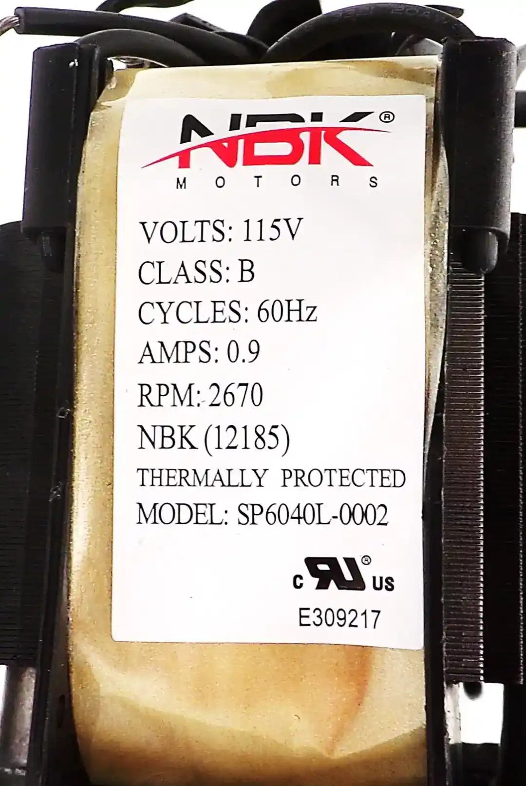 NBK-12185 STOVE BLOWER 116V, 60HZ, AMP 0.9, RPM 2670, CFM 215 - Image 4