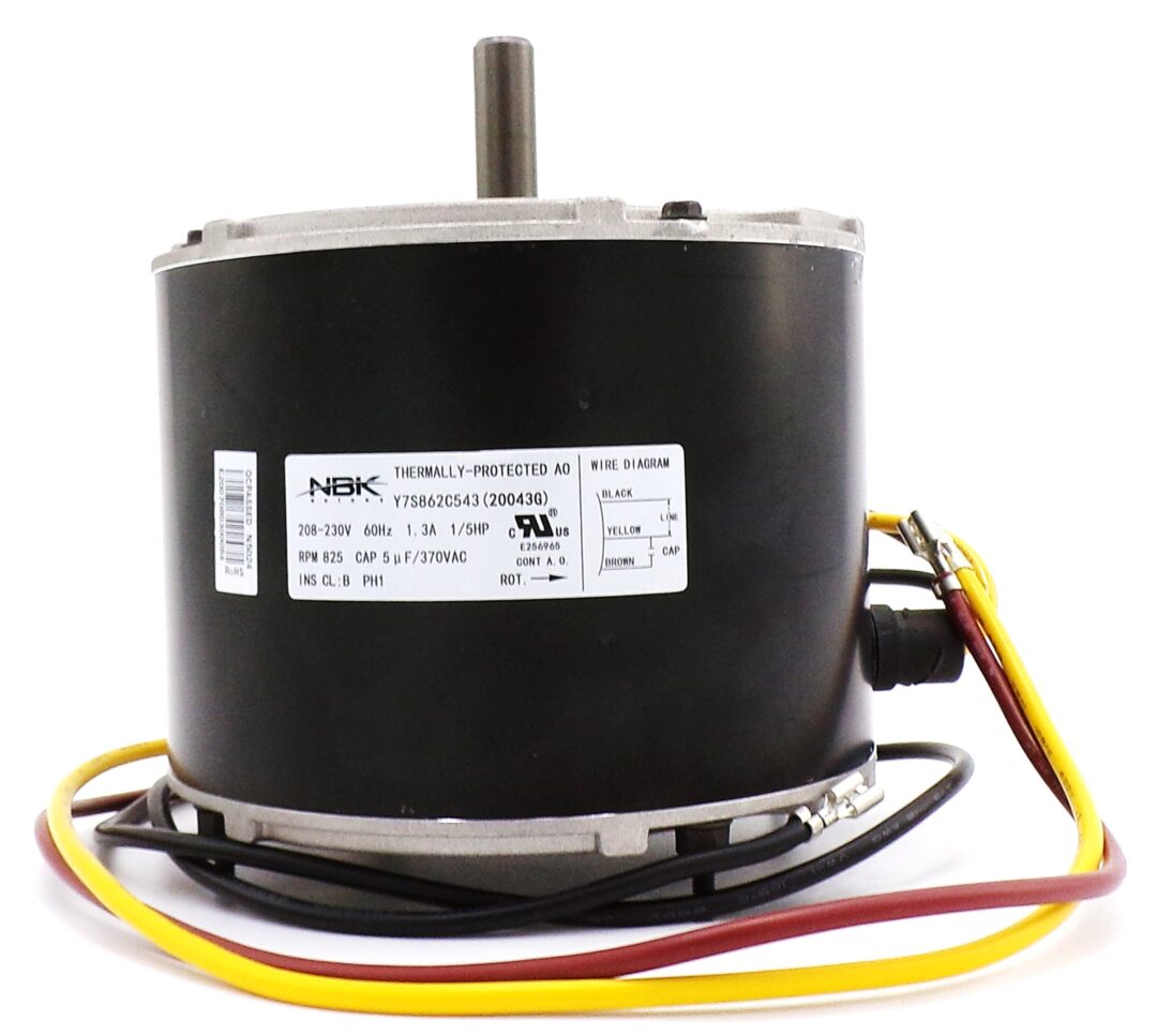 NBK-20043G CONDENSOR MOTOR 1/5 HP, 825 RPM, 208-230V
