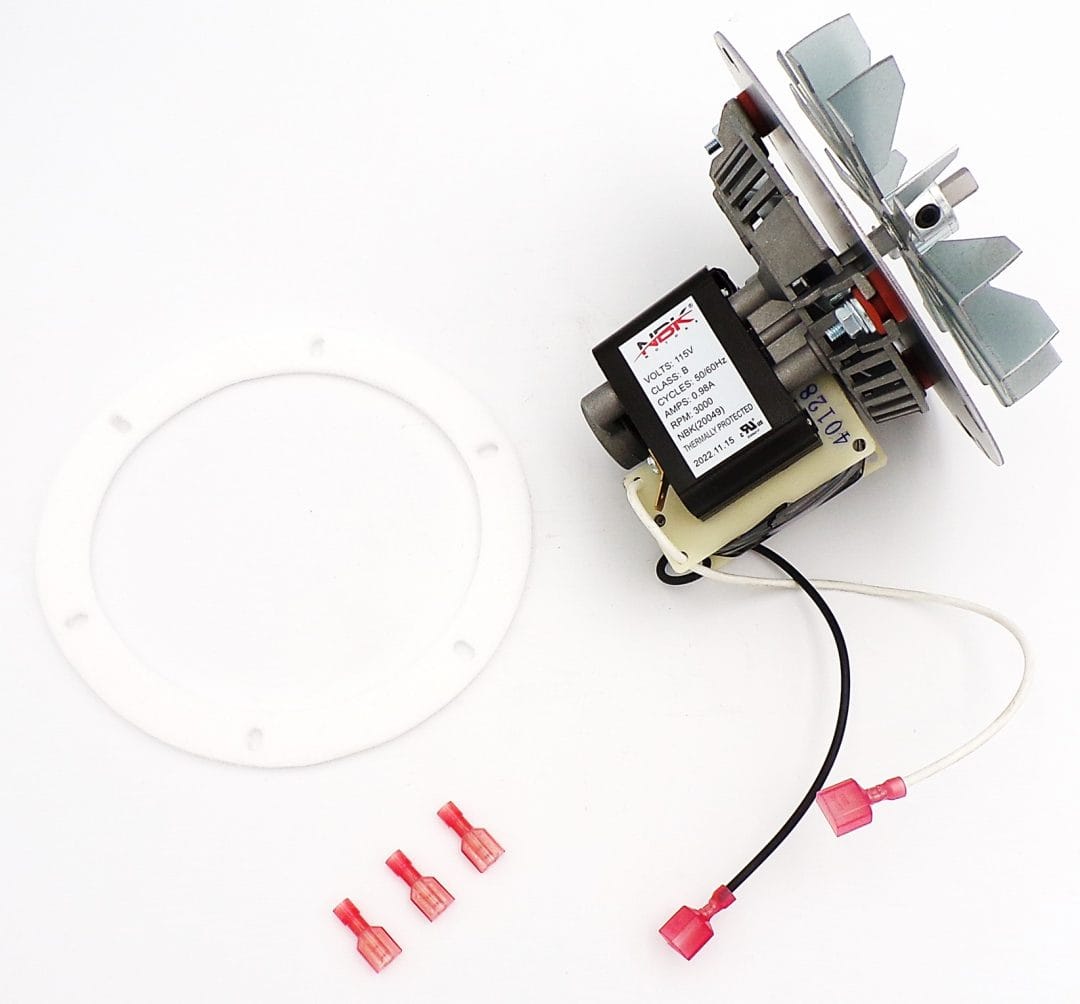 NBK-20049 STOVE MOTOR INSERT 115V, 50/60HZ, 3000 RPM, 0.98A