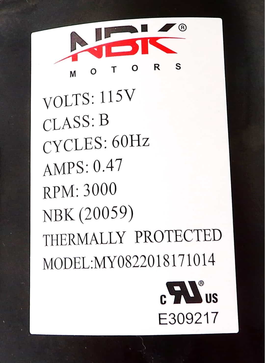 NBK-20059 CONVECTION BLOWER - Image 5
