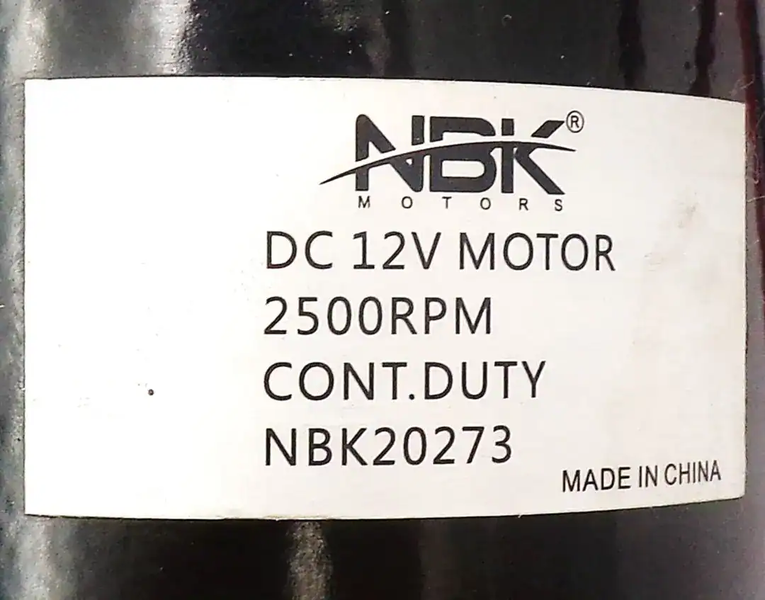 NBK-20273K MOTOR. 12VDC, 2200 RPM KIT-BOXED - Image 3