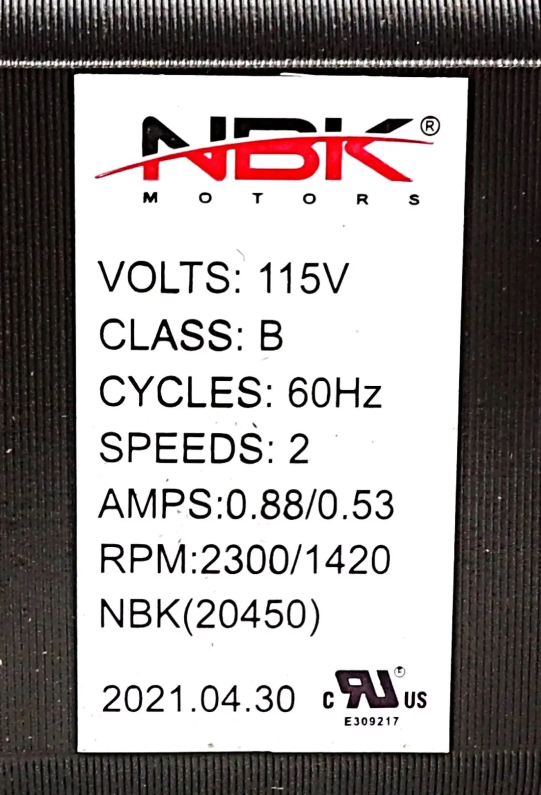 NBK-20450 BLOWER MOTOR, DOUBLE FAN 2 SPEED - Image 3