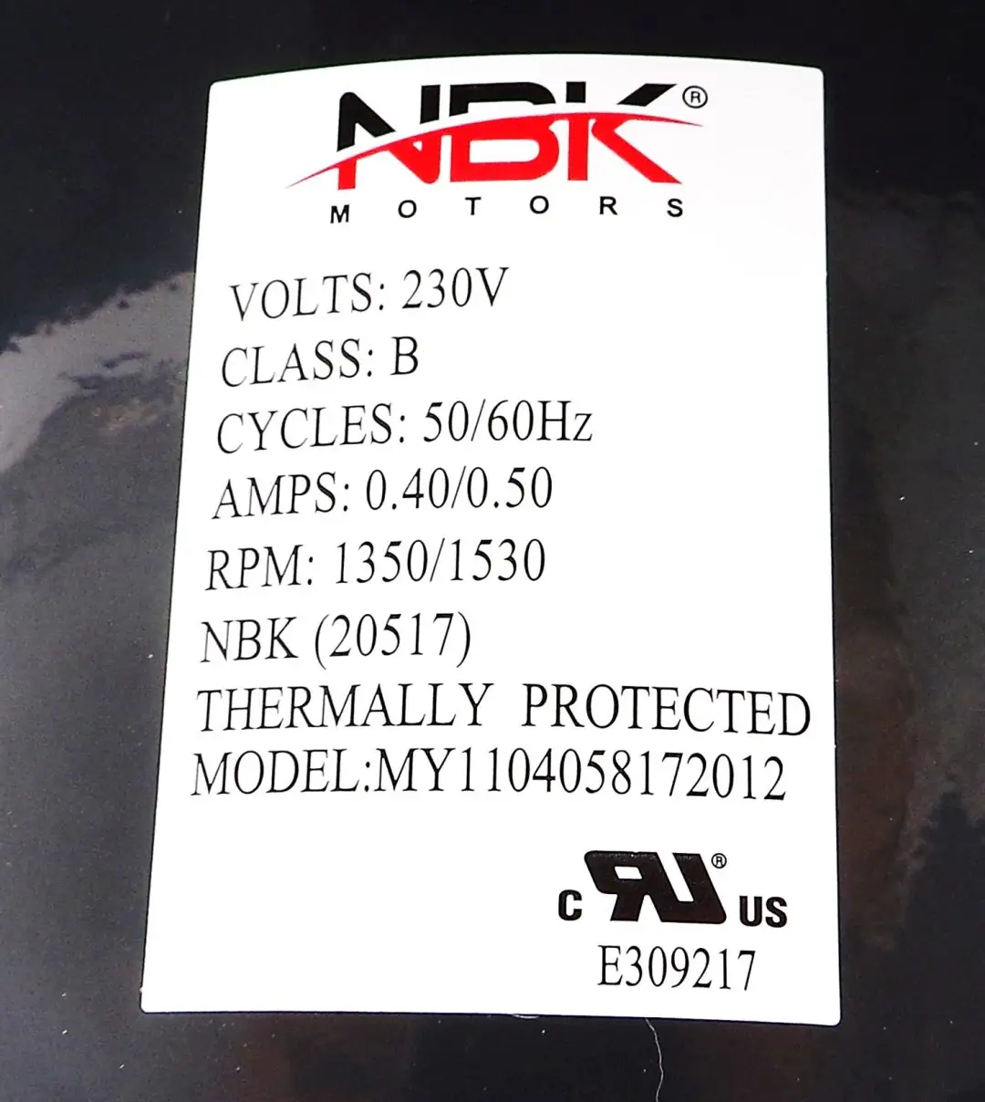 NBK-20517 BLOWER MOTOR 230V - Image 4