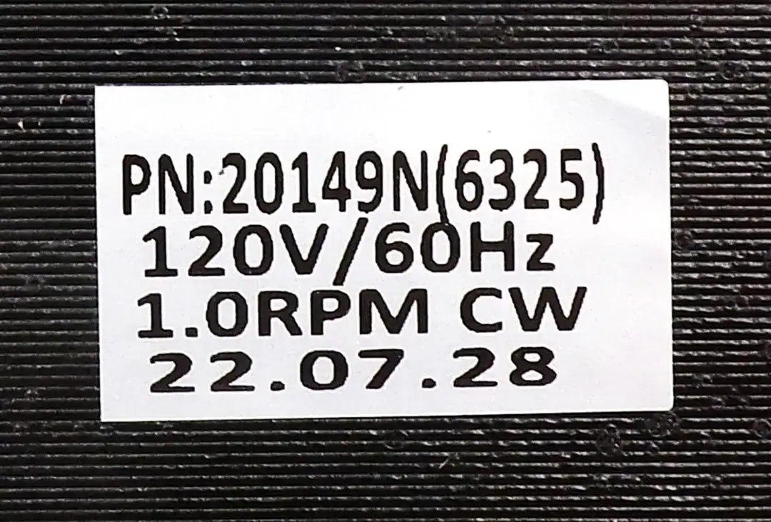 NBK-20149N AUGER MOTOR 1.0 RPM CW - Image 3