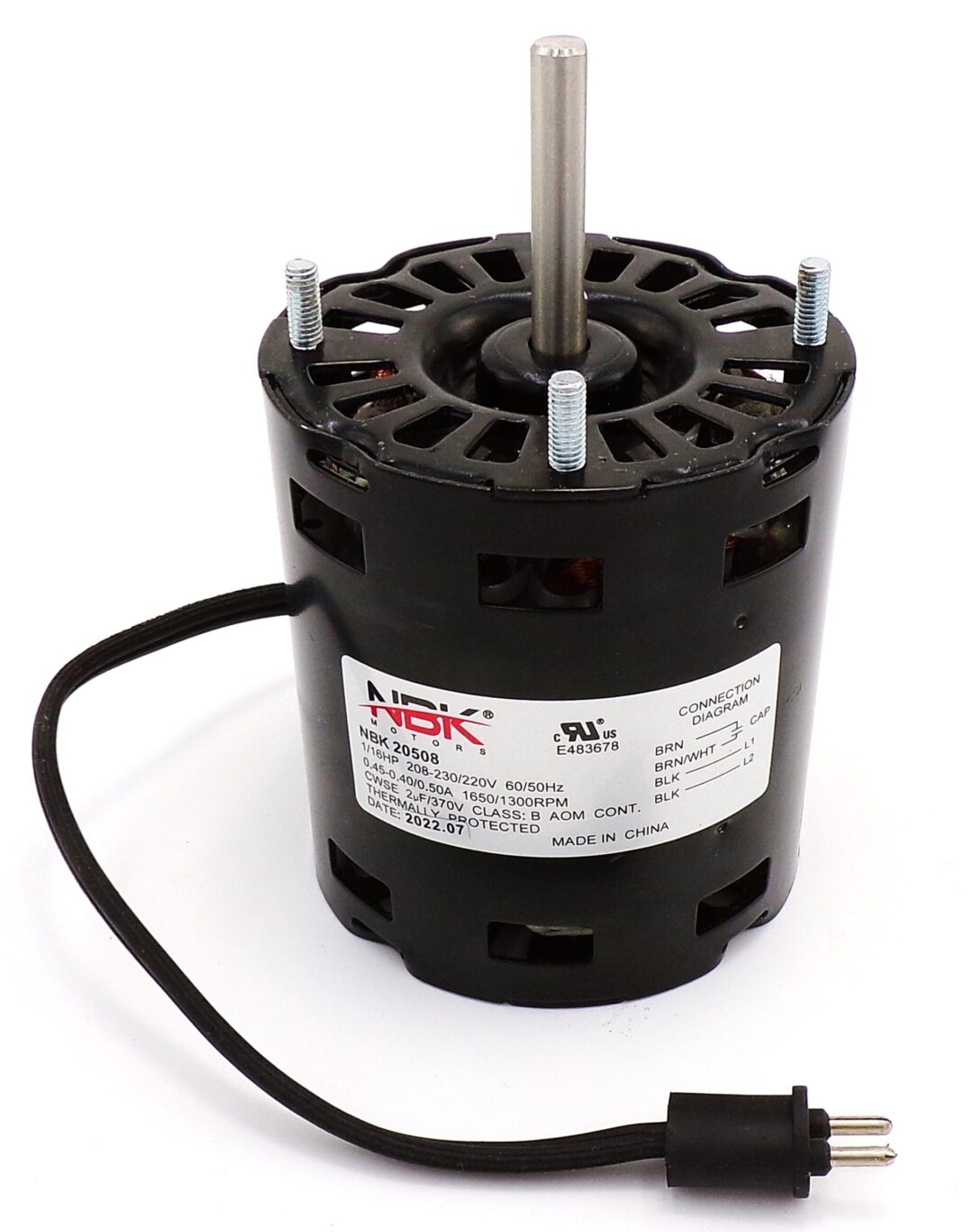 NBK-20508 CONDENSER MOTOR 208-230V 1/16 HP