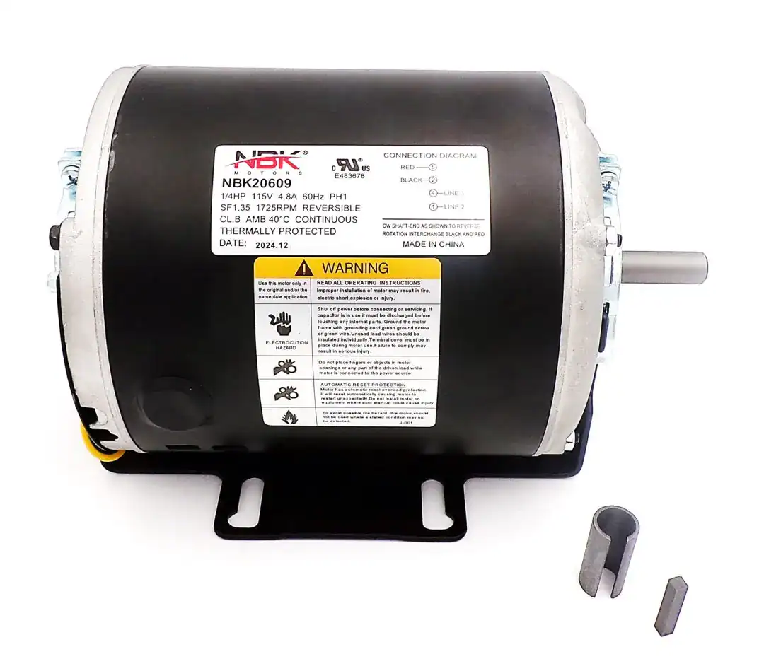 NBK-20609 FAN MOTOR (SELF COOLED) 115V, 1/4HP, 1725 RPM