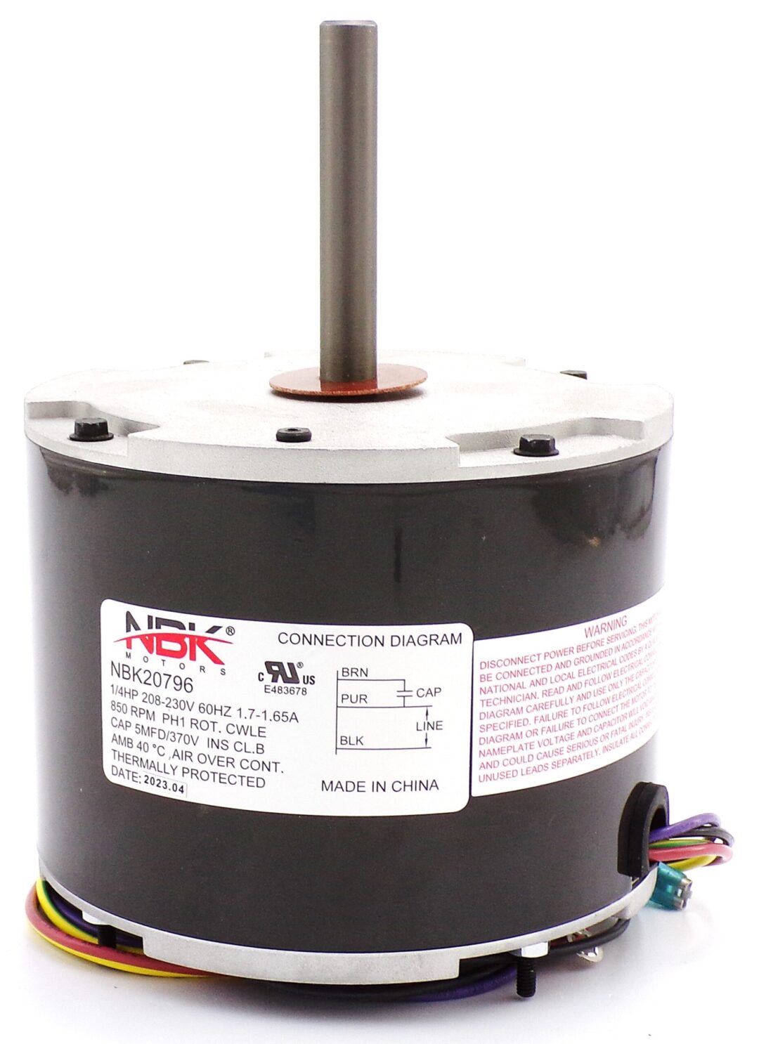 NBK-20796 CONDENSER MOTOR 208/230V 1/4 HP