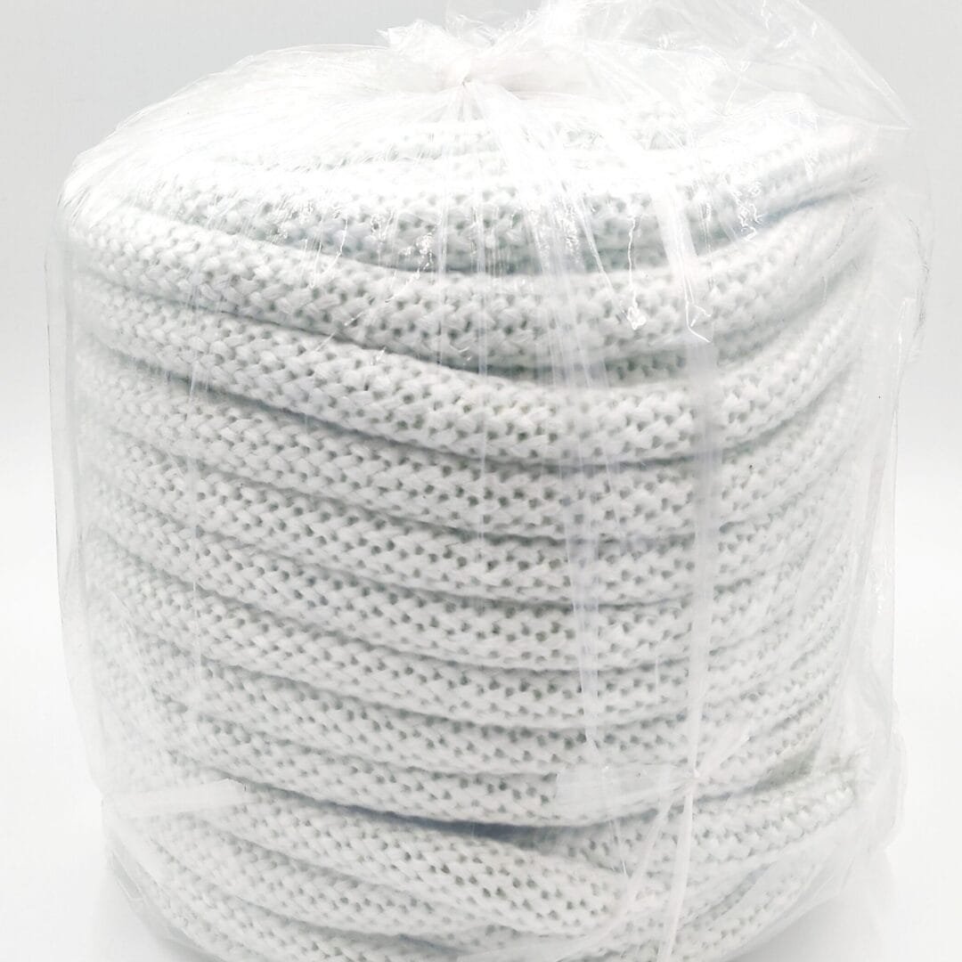 NBK-20814 FIBERGLASS ROPE GASKET, WHITE 1 INCH WIDE