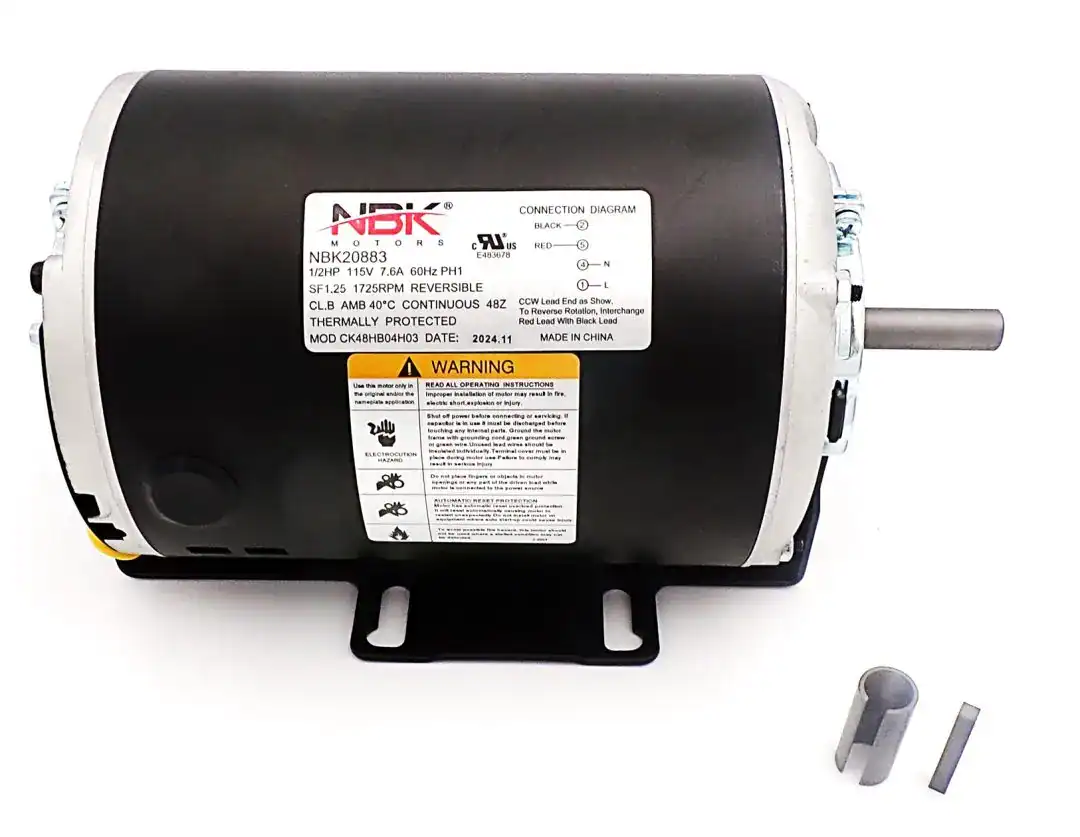NBK-20883 FAN MOTOR (SELF COOLED) 115V, 1/2HP, 1725 RPM