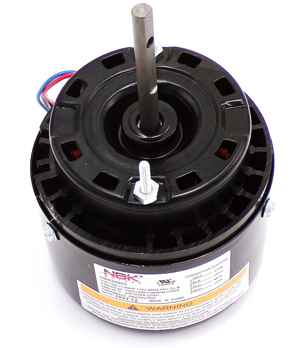 NBK-20903 BLOWER MOTOR 115V 60HZ 3 SPEED, 1/50-1/80-1/140 HP - Image 2
