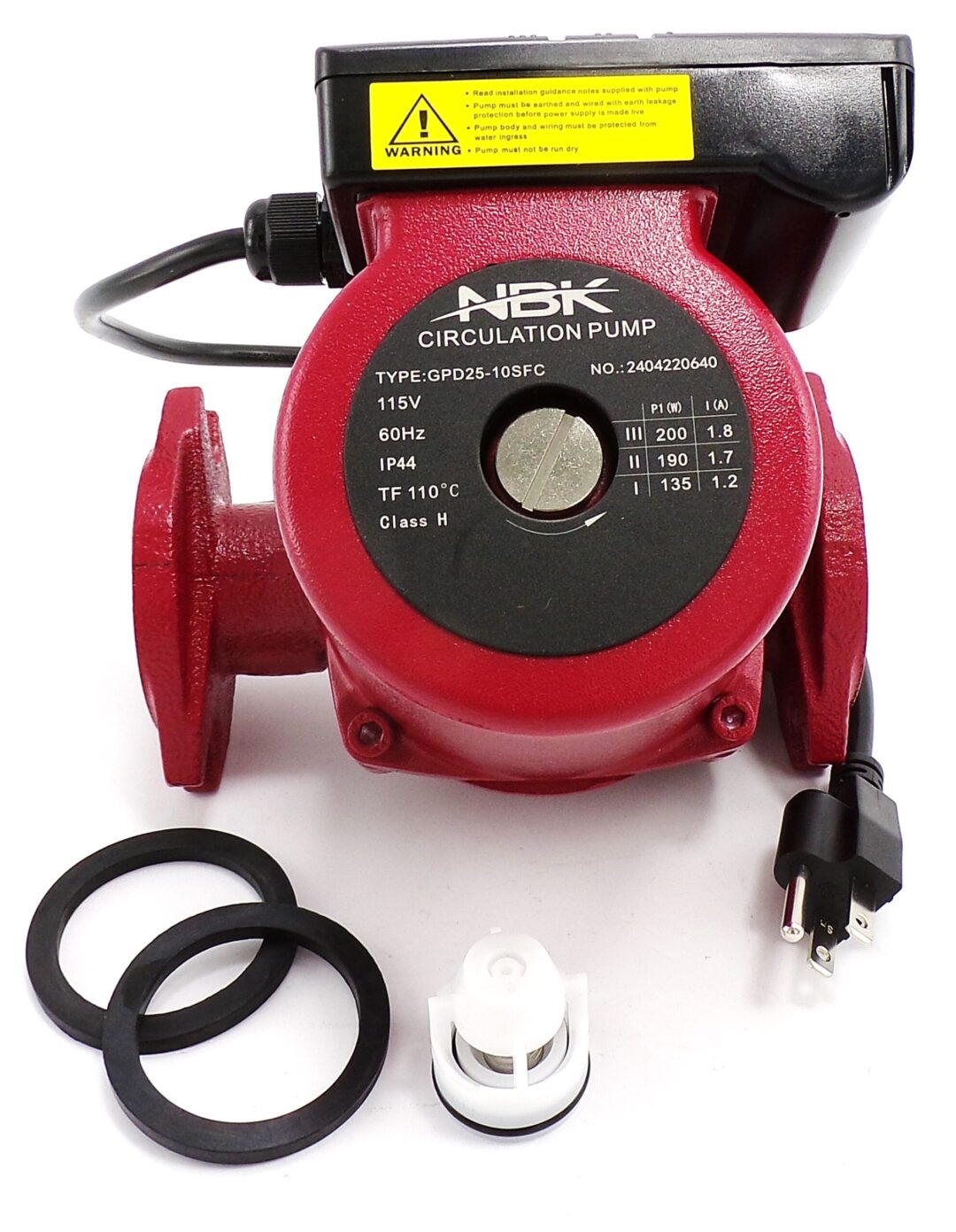 NBK-20941 CIRCULATOR PUMP, 115V, 1/6 HP, 3-SPEED