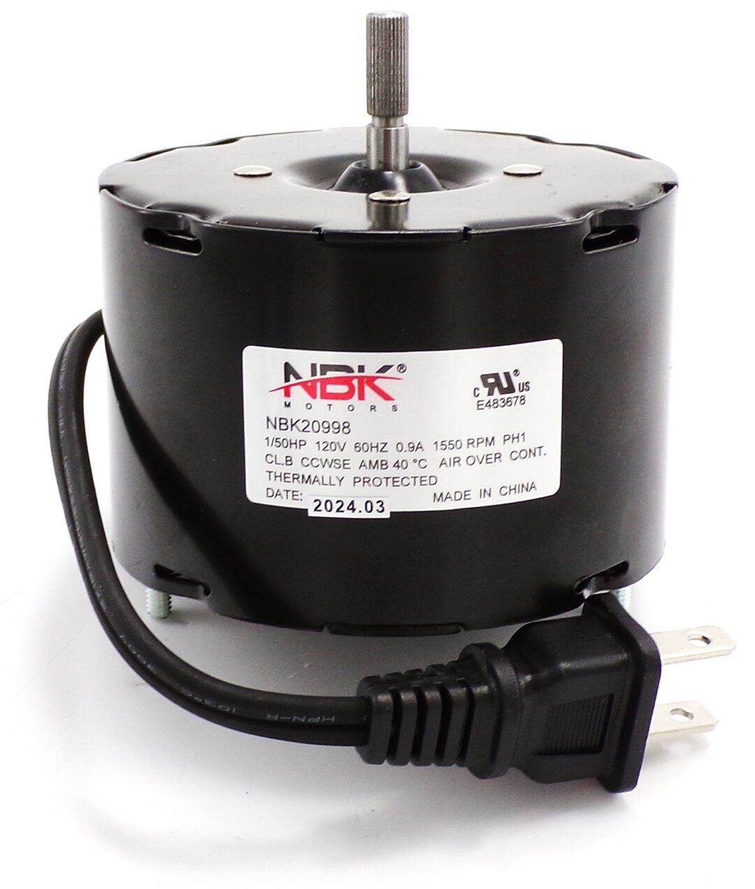 NBK-20998 FAN MOTOR 120V/60HZ