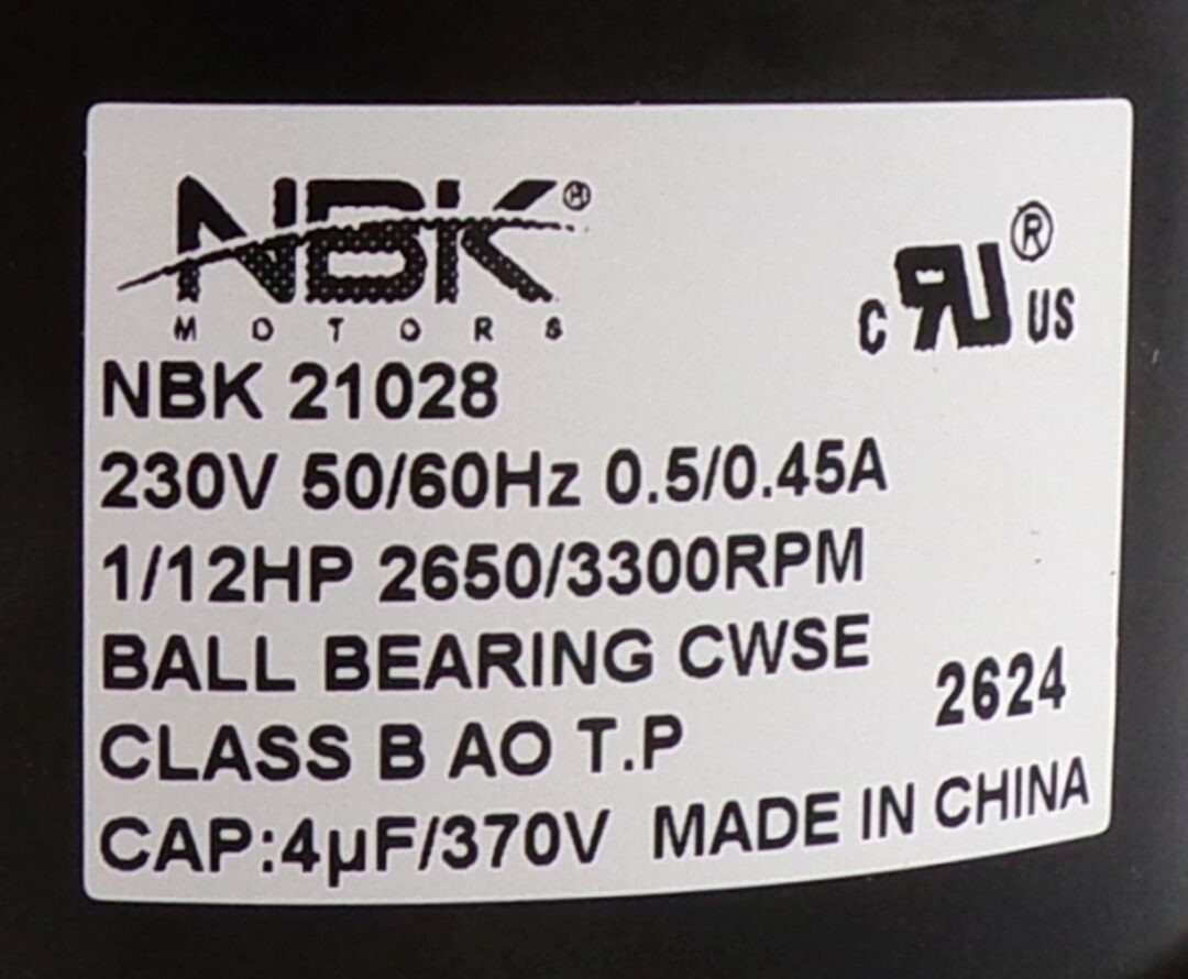 NBK-21028 DRAFT INDUCER 208-230V - Image 2