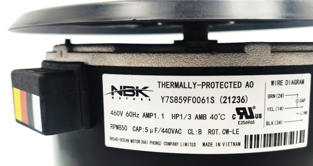 NBK-21236 CONDENSER MOTOR 1/3 HP 460V, CWLE - Image 2