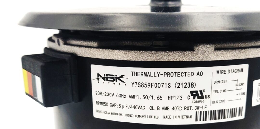 NBK-21238 CONDENSER MOTOR 1/3 HP 208-230V, CWLE - Image 2