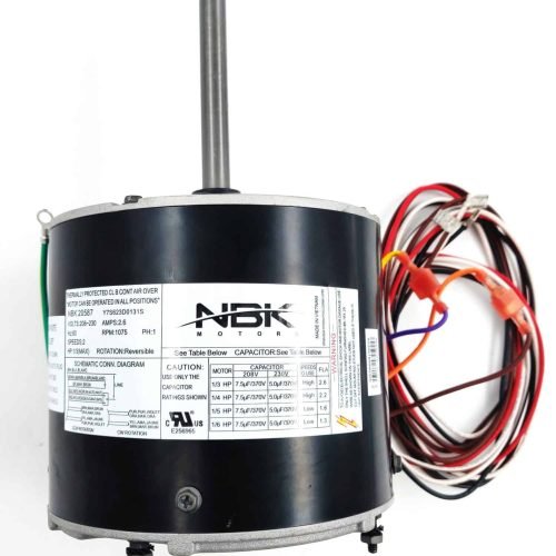 NBK-20587 CONDENSER MOTOR 208-230V, 1075 RPM, 1/6-1/3 HP 5462H
