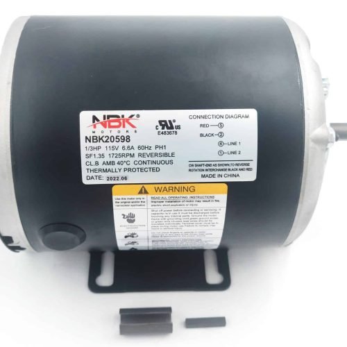 NBK-20598 FAN MOTOR (SELF COOLED) 115V, 1/3HP, 1725 RPM