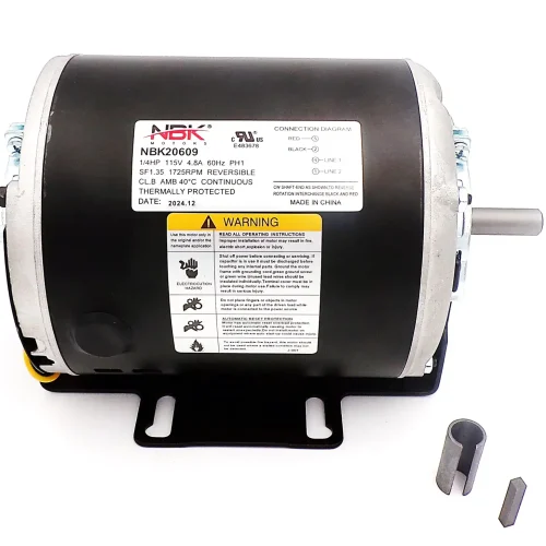 NBK-20609 FAN MOTOR (SELF COOLED) 115V, 1/4HP, 1725 RPM