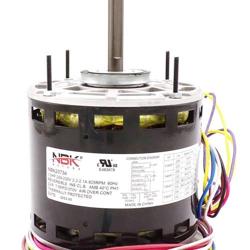 NBK-20734 BLOWER MOTOR 208-230, 825 RPM, 1/3-1/8HP