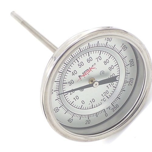 NBK-20813 THERMOMETER 0-250F (20-120C), 3 IN DIAL, 6 IN STEM