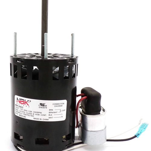 NBK-20822 EXHAUST VENT INDUCER Motor 115V, 3300 RPM